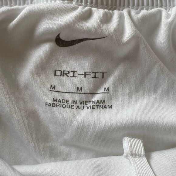 Nike Dri-Fit White Running Shorts Women’s Medium | Athletic Training Gym Activew - Picture 3 of 6